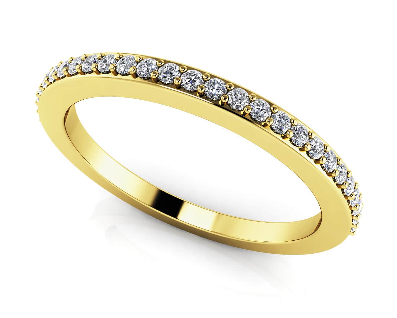 Elegant Prong Diamond Wedding Ring
